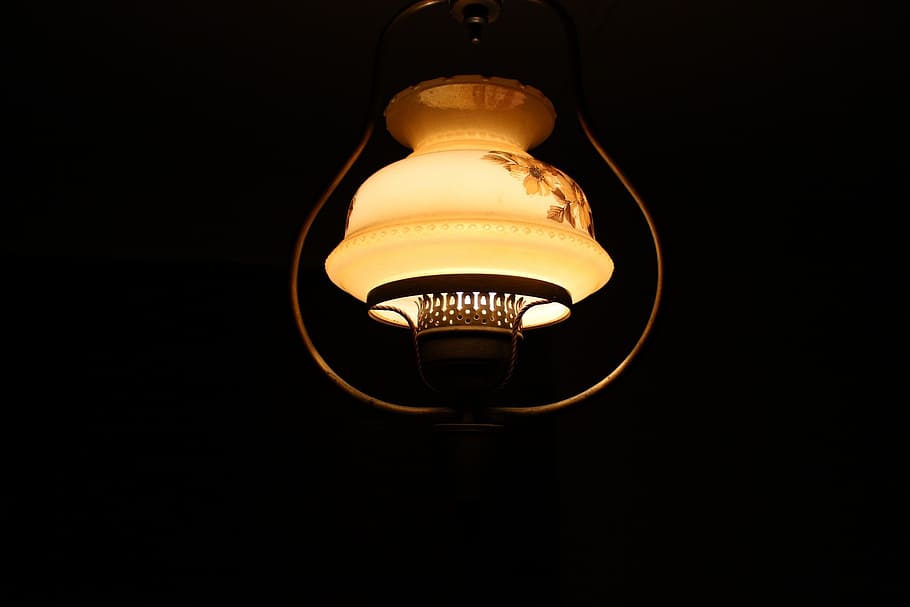 lantern, decorative, ceiling, electric, dark, night, decoration HD wallpaper