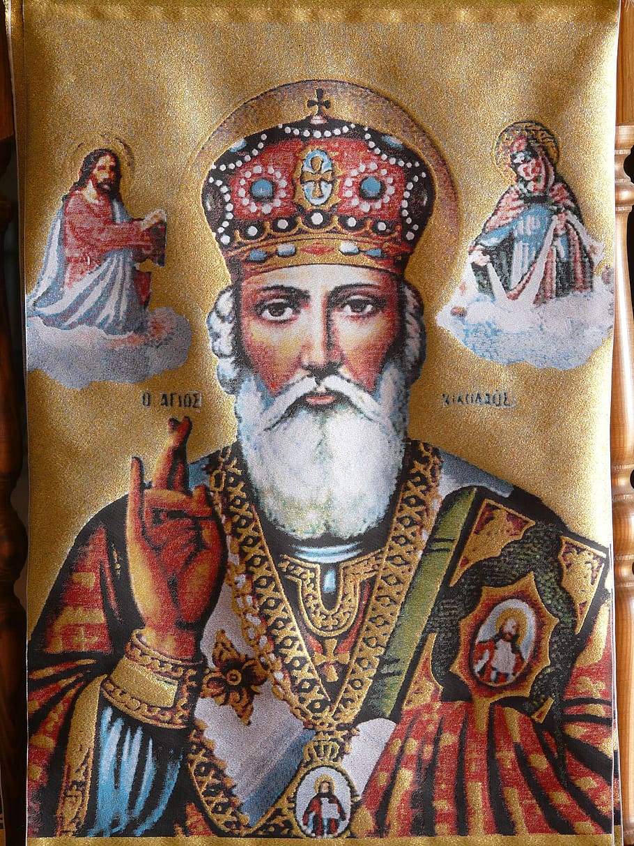 image, icon, man, bart, crown, holy, golden, shiny, facial hair HD wallpaper