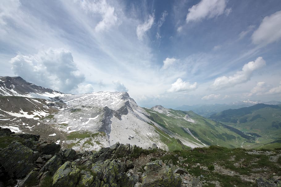 ridge, alpine, imposing, mountains, impressive, vision, scenics - nature HD wallpaper