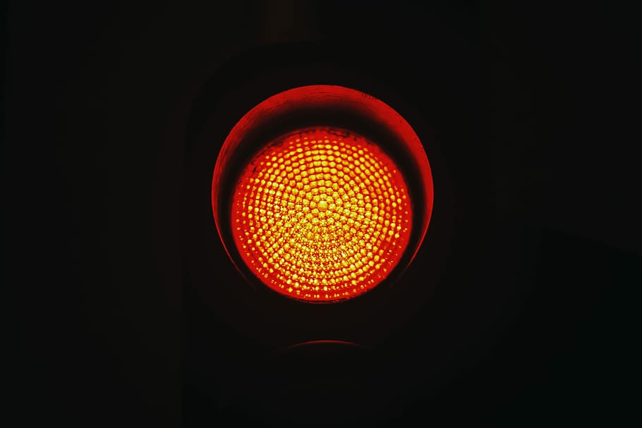 HD wallpaper: traffic light in red, traffic light on red, red light ...