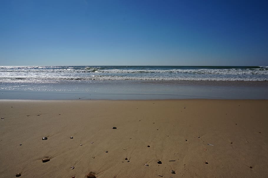 ocean, vacuum, wild, nature, waves, winter, atlantic, beach HD wallpaper