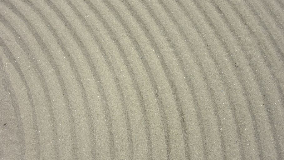 gray sand, arches, zen, pattern, background, backgrounds, full frame HD wallpaper
