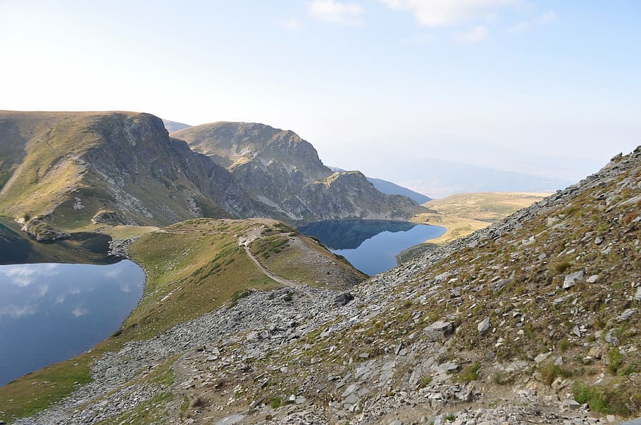 rila, bulgaria, lake, mountain, nature, landscape, water, planina, HD wallpaper