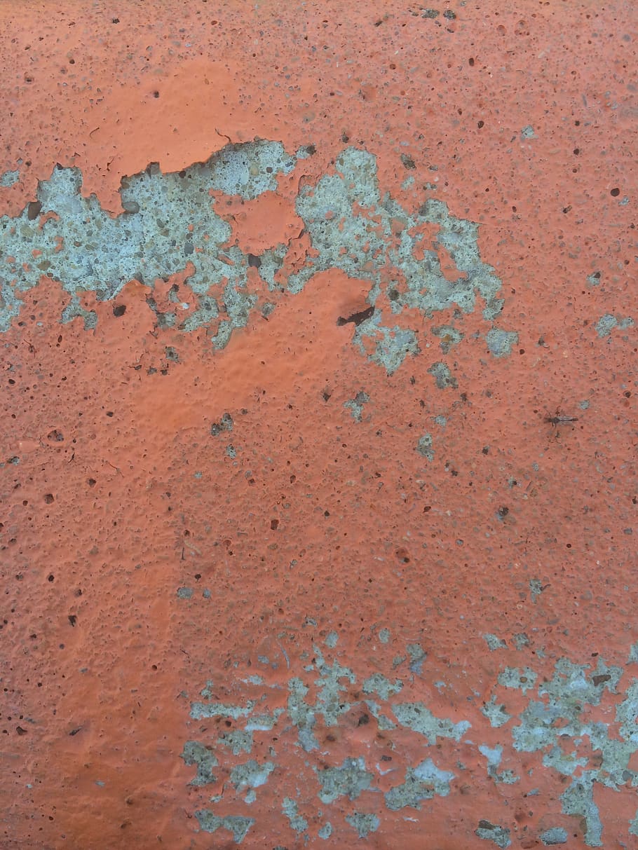 orange, cement, texture, gray, rust, concrete, rough, full frame HD wallpaper