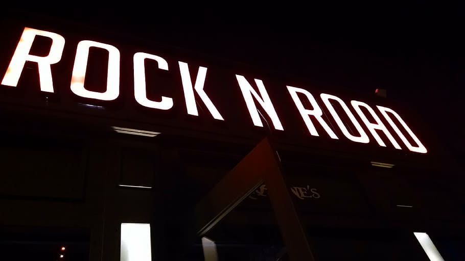 rock, soon, road, text, western script, illuminated, communication HD wallpaper