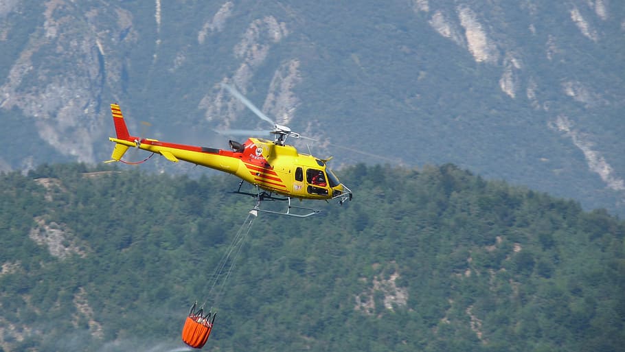 vigilant, helicopter, fire, vvf, transportation, mode of transportation HD wallpaper
