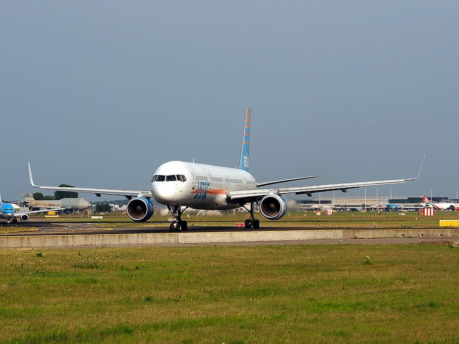 boeing 757, israeli airlines, taxiing, airport, airplane, transportation, HD wallpaper