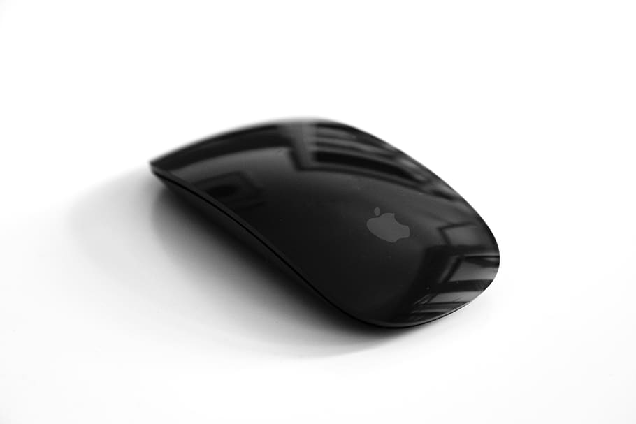 mac mouse, dark gray, space gray, mac mouse dark, black mouse HD wallpaper