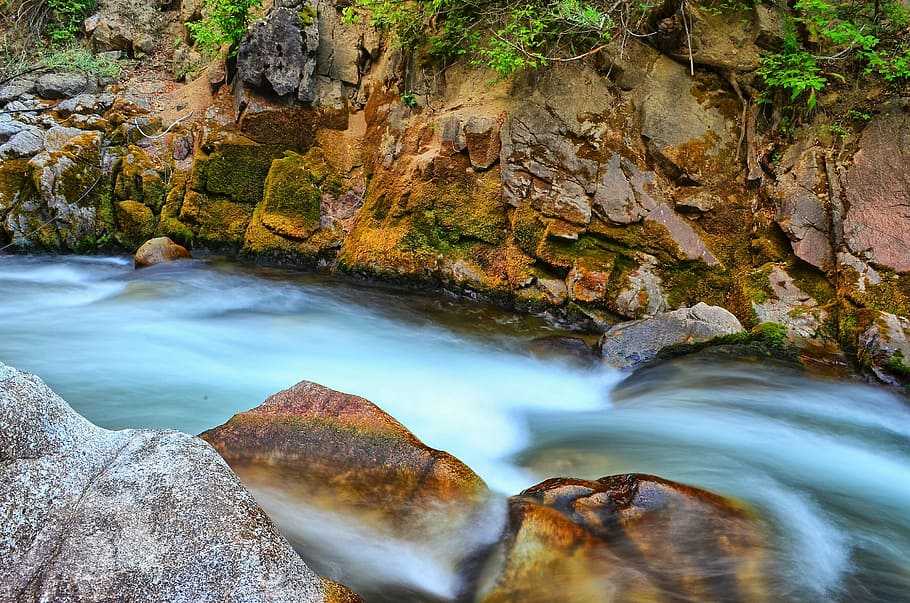 river, landscape, turkey, nature, green, open air, ispir, black sea HD wallpaper
