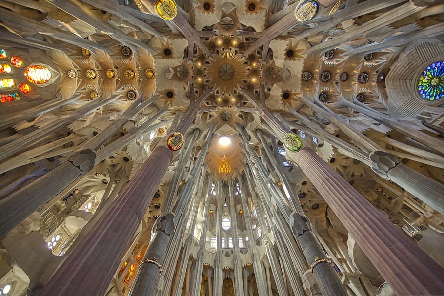 barcelona, architecture, spain, sagrada família, tourism, gaudi, HD wallpaper