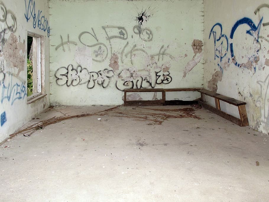 Graffiti, Lost, Decay, leave, lost places, forget, pforphoto HD wallpaper