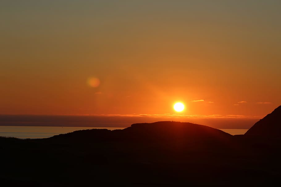 Sunset, Coast, Seaside, Ocean, cumbria, st bees, scenery, coastal HD wallpaper