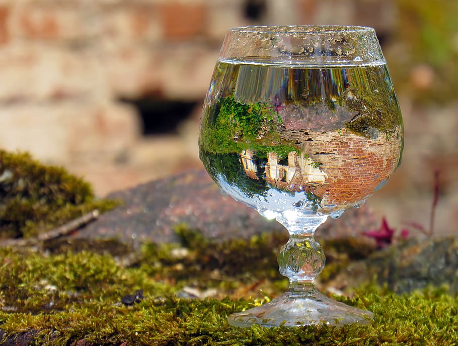 glass, drink, reflection, air, in the sun, water, transparent HD wallpaper