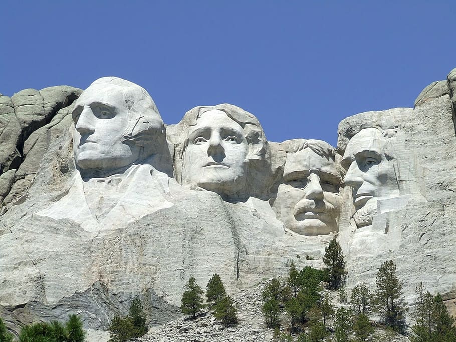 Mount Rushmore, monument, landmark, scenic, south dakota, memorial, HD wallpaper