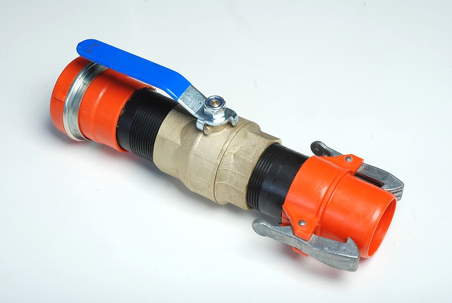 water, plastic, valve, equipment, construction Industry, blue HD wallpaper