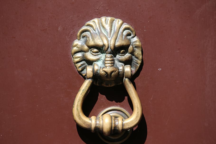 door, sash, mask, art and craft, door knocker, close-up, entrance HD wallpaper