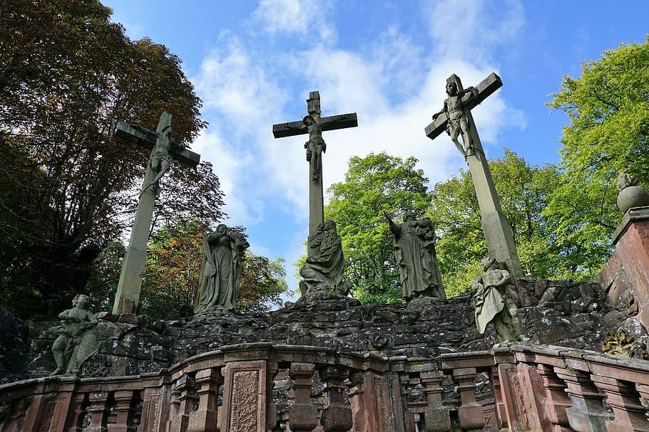 hammelburg, monastery, saaleck, germany, religion, holy, way of the cross HD wallpaper