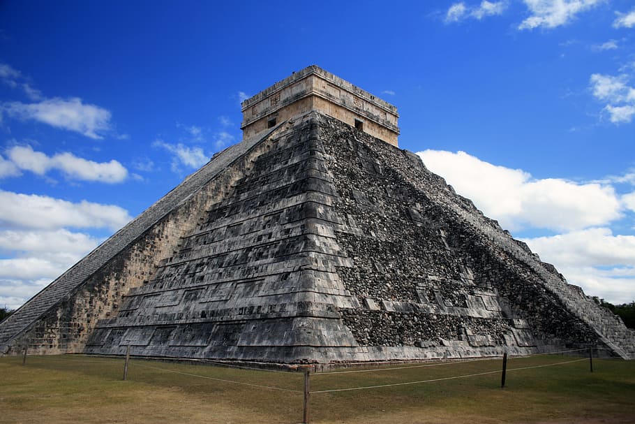 Chichen Itza, Mexico, pyramid, maya, ancient, temple, stone, yucatan, HD wallpaper