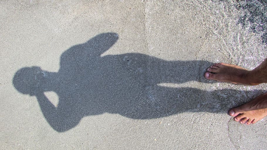 shadow, beach, sand, sea, summer, vacation, holiday, sunlight HD wallpaper