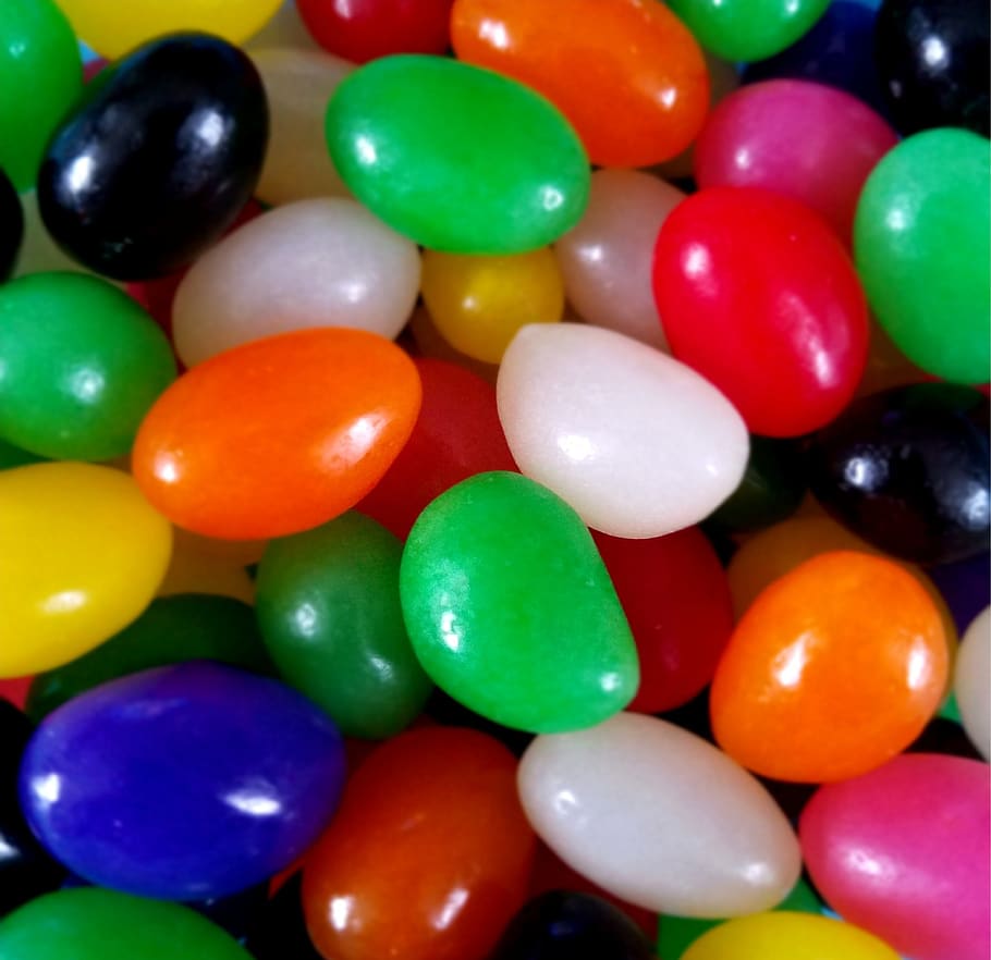 jelly beans, candy, colorful, food, sweets, assorted, yummy