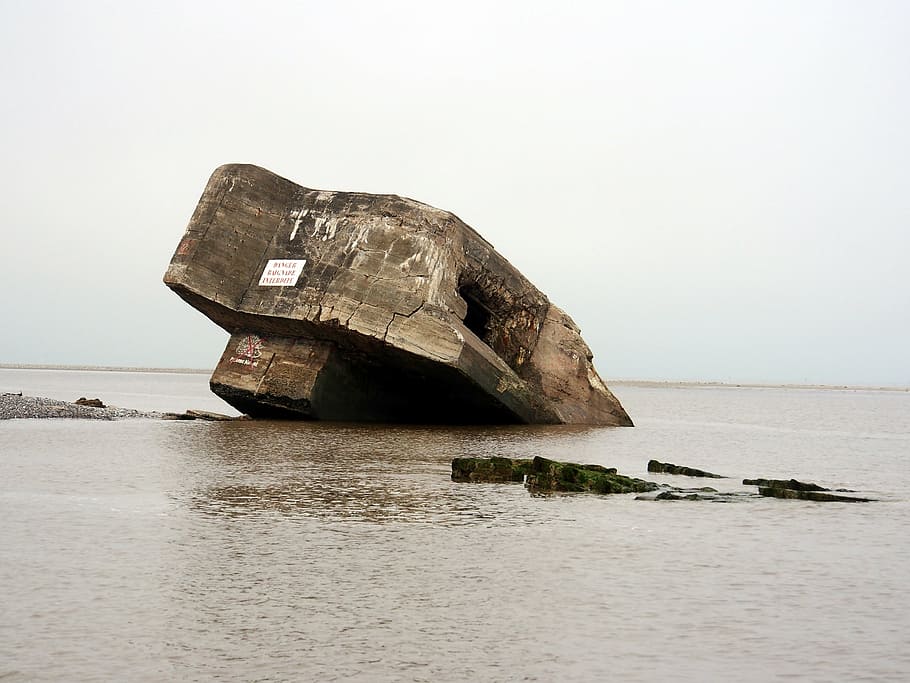 casemate, pillbox, defense, fortification, concrete, bunker HD wallpaper