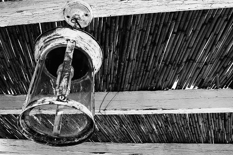 lamp, light, bulb, wooden, ceiling, wood - material, water HD wallpaper