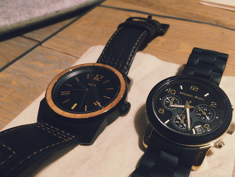 clock, time, watches, table, high angle view, close-up, indoors HD wallpaper