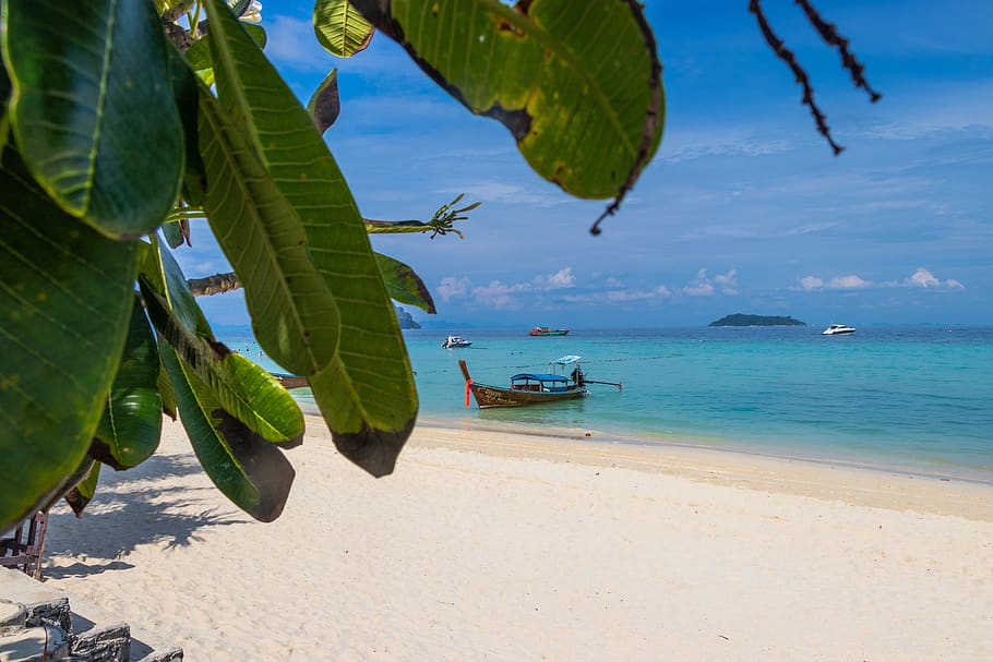 beach, sand, monolithic part of the waters, the tropical, the coast, HD wallpaper