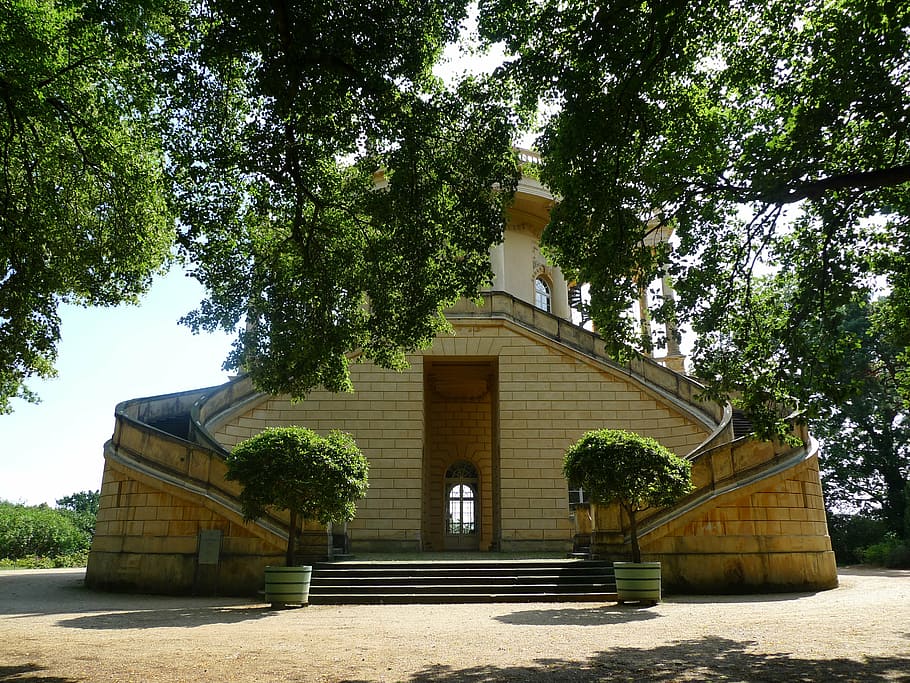 sanssouci, potsdam, park, architecture, building, classical HD wallpaper