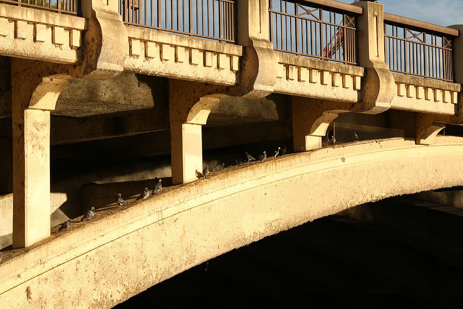 bridge, concrete, arch, adelaide, architecture, construction HD wallpaper