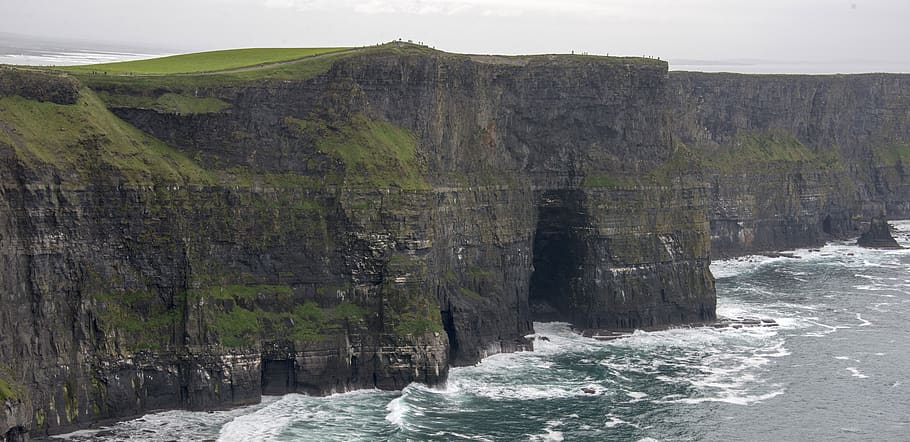cliffs of moher, ireland, nature, sea, water, beauty in nature, HD wallpaper