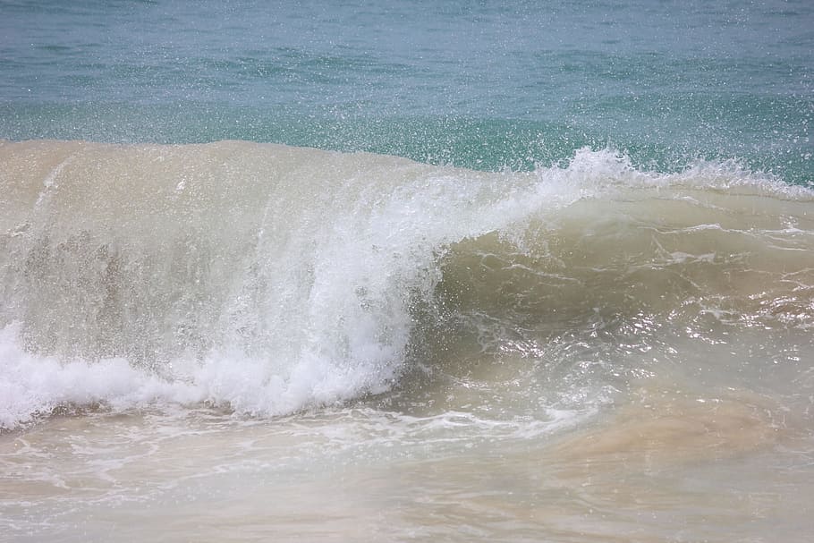 Beach, Atlantic, Waves, water, motion, sea, nature, beauty in nature HD wallpaper