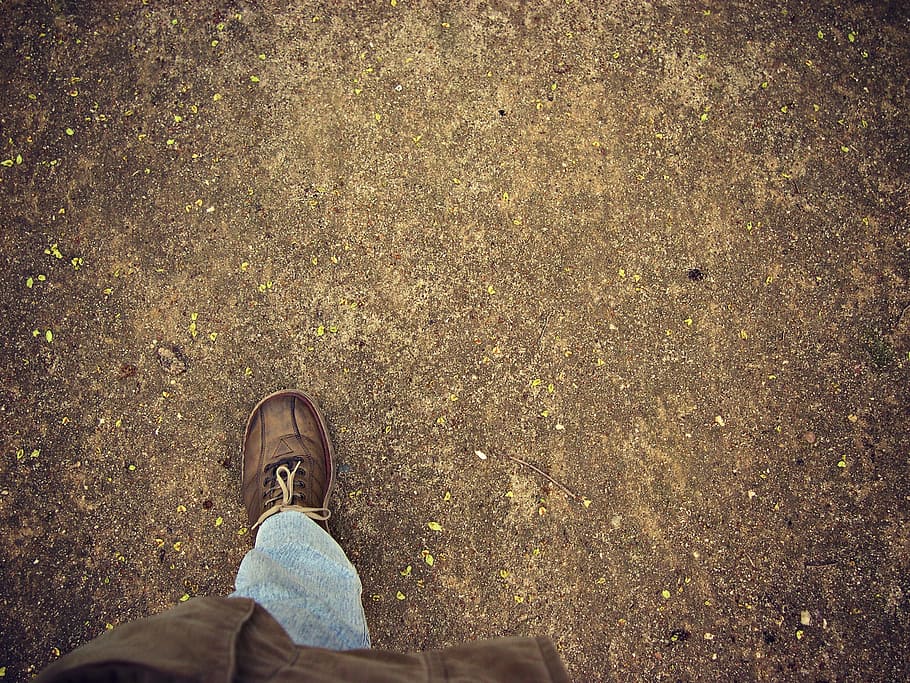 Foot, Tread, Floor, Soil, treading, earth, texture, stepping on HD wallpaper