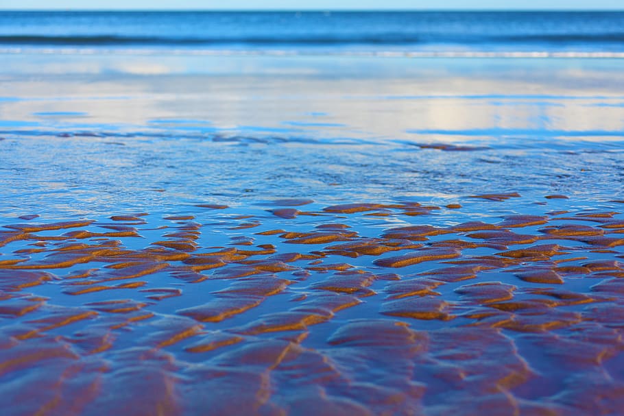 HD wallpaper: photography of seashore \, background, beach, blue, coast