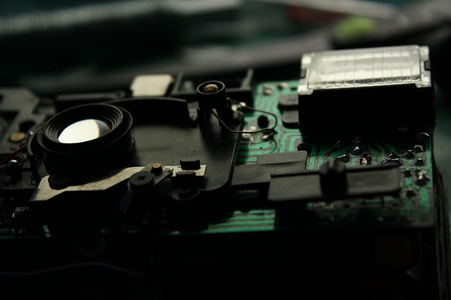 camera, technical, circuit board, electronics, old, recycling HD wallpaper