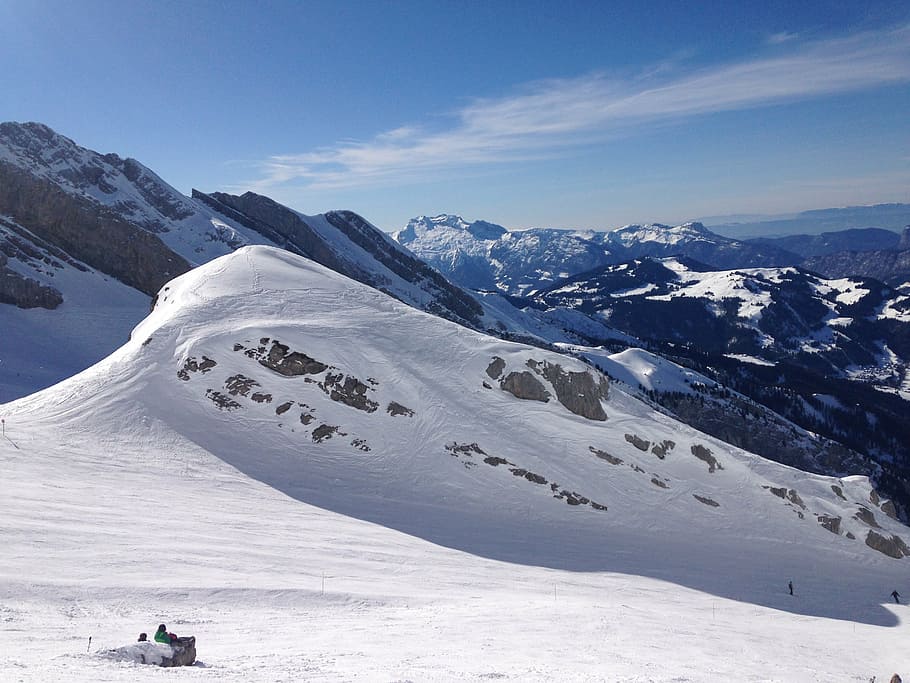 mountain, ski, sun, aravis, snow, winter, nature, european Alps HD wallpaper