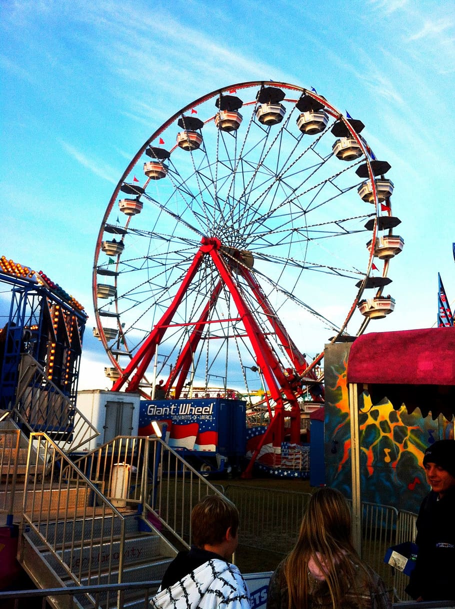 Ferris Wheel at the Fair in Charleston, South Carolina, photos, HD wallpaper