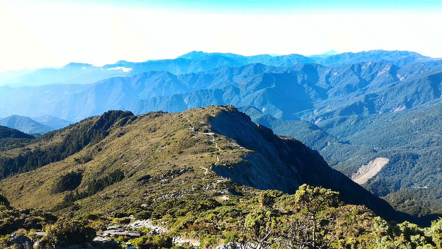 Mountain Road, Taiwan, mountain range, no people, nature, day HD wallpaper