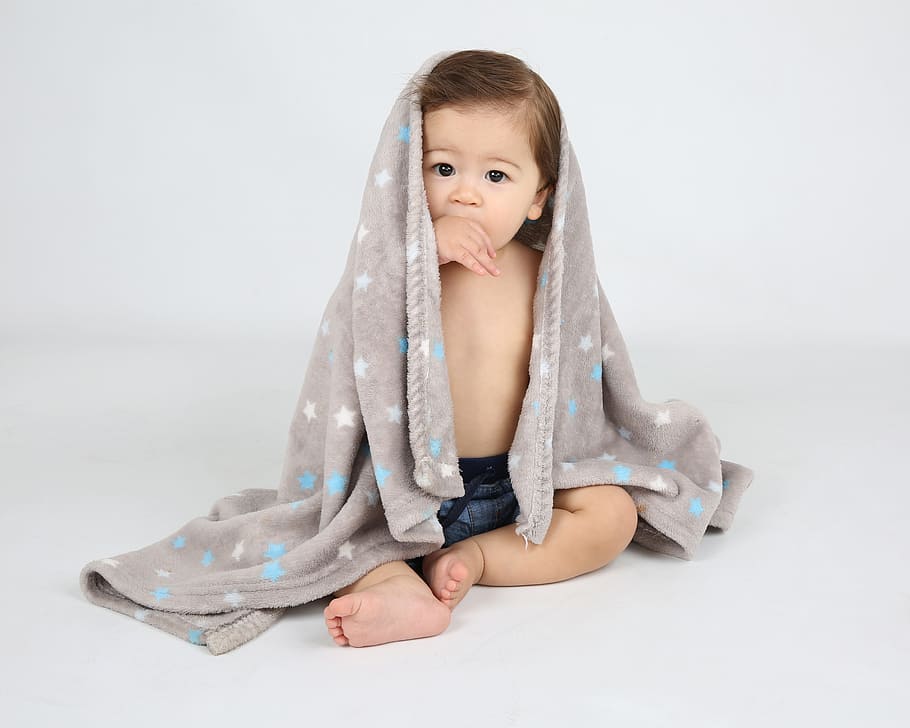 cute, baby, blanket, boy, toddler, infant, child, childhood HD wallpaper