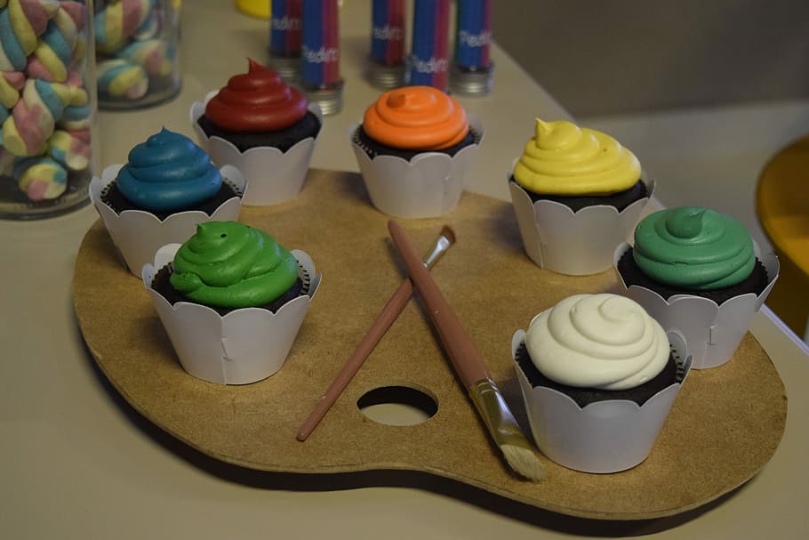 Candy, Party, Cupcake, Goodies, dessert, food, sweet Food, icing HD wallpaper