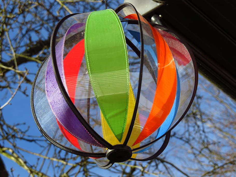 windspiel, colorful, wind power, children toys, movement, turn HD wallpaper