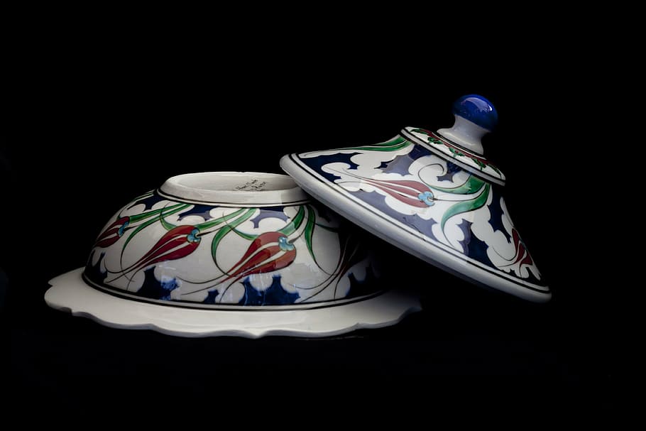 tile, handicrafts, increased, plate, cover, bowl, ceramic, turkey HD wallpaper