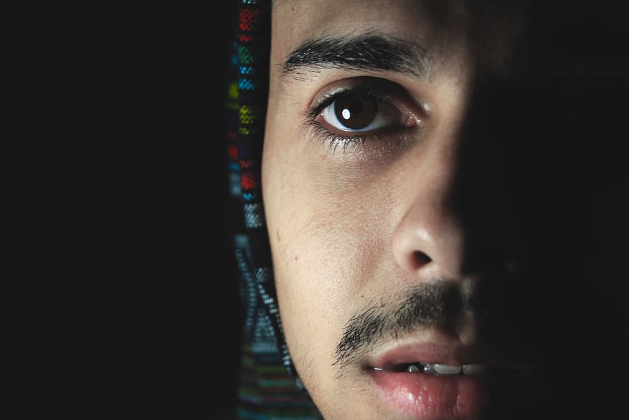 portrait, face, young, dark, model, one person, young adult HD wallpaper