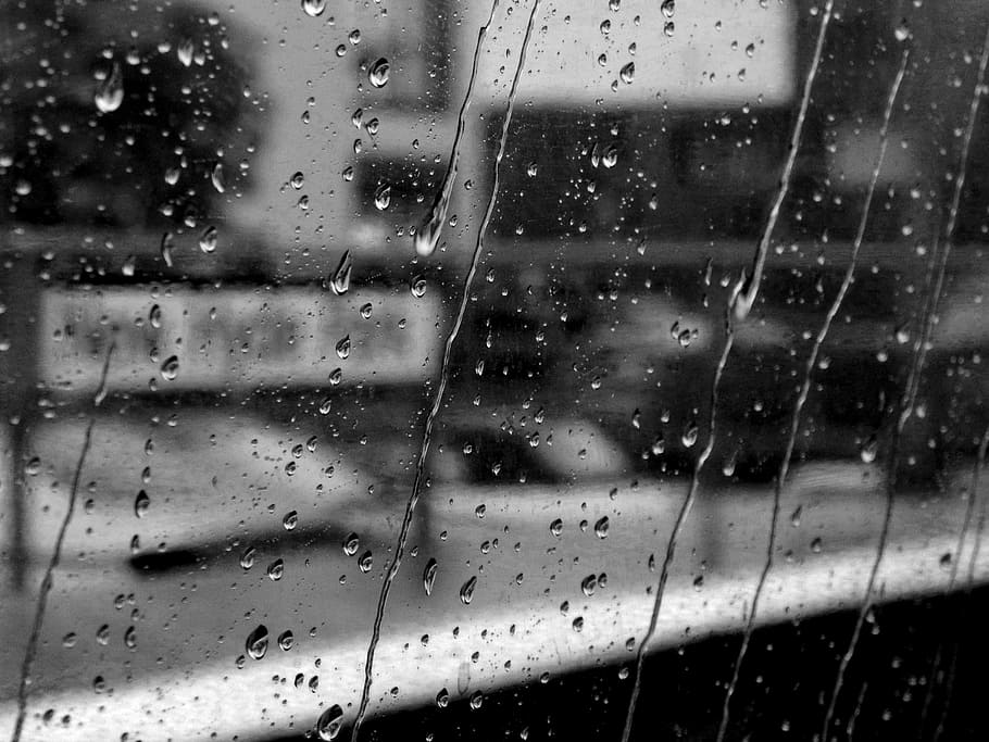 water dew on car window, selective focus photography of water droplets on glass HD wallpaper