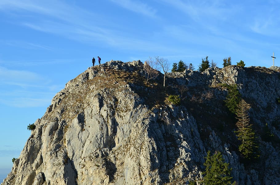 mountains, landscape, nature, rock, rock - object, solid, sky HD wallpaper