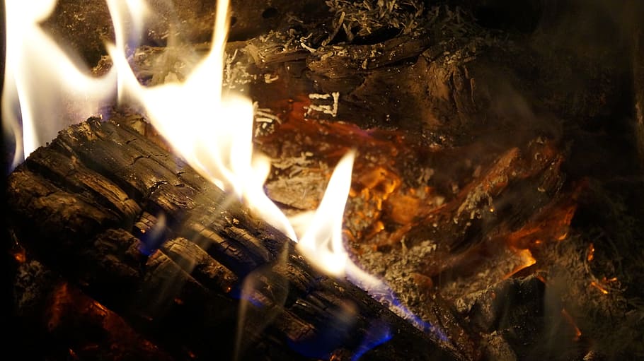 Fire, Burn, Flame, Campfire, Wood, wood fire, heat, night, fire - Natural Phenomenon HD wallpaper