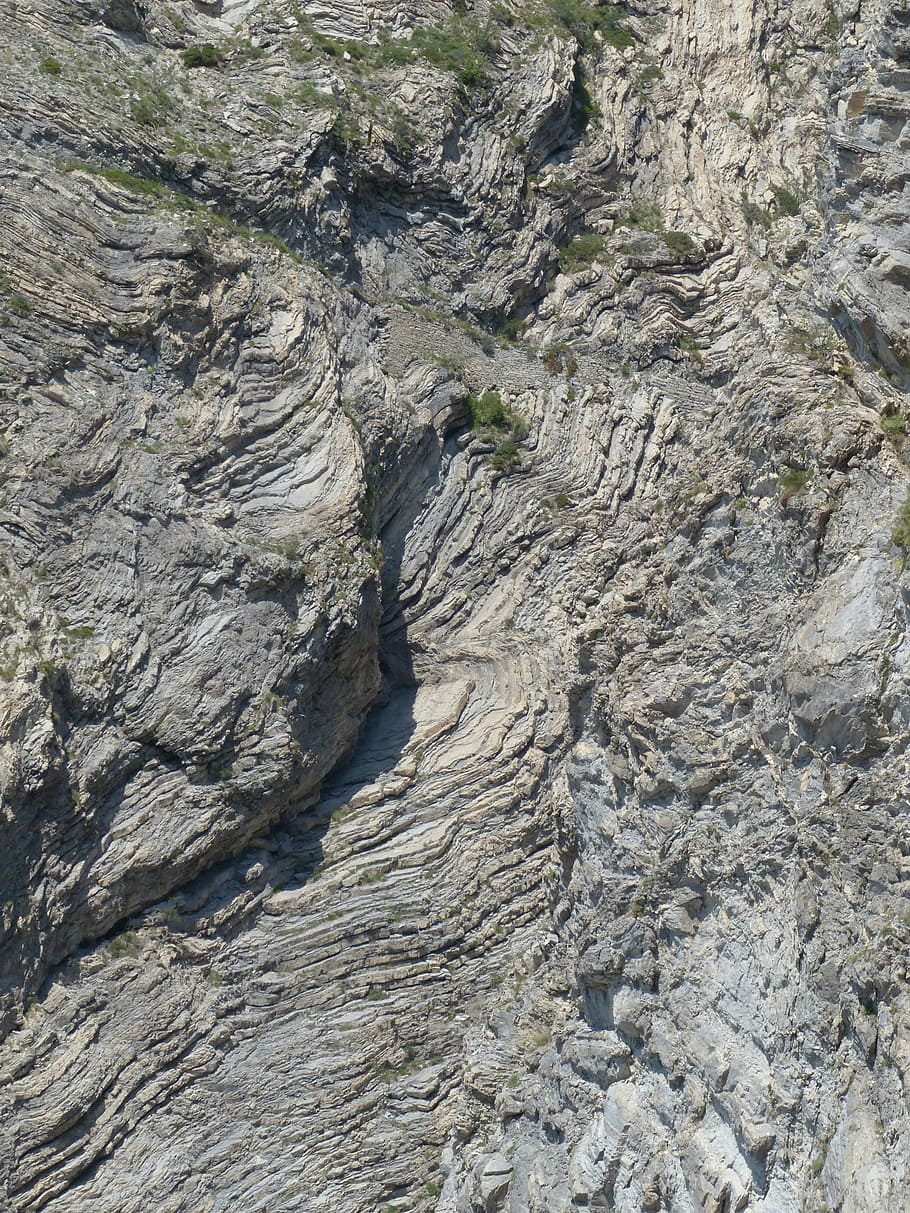 Rock, Formations, Folded, rock formations, geological interfaces HD wallpaper
