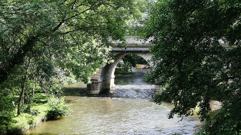 bridge, river, water, cross, france, passage, bridges, step over HD wallpaper