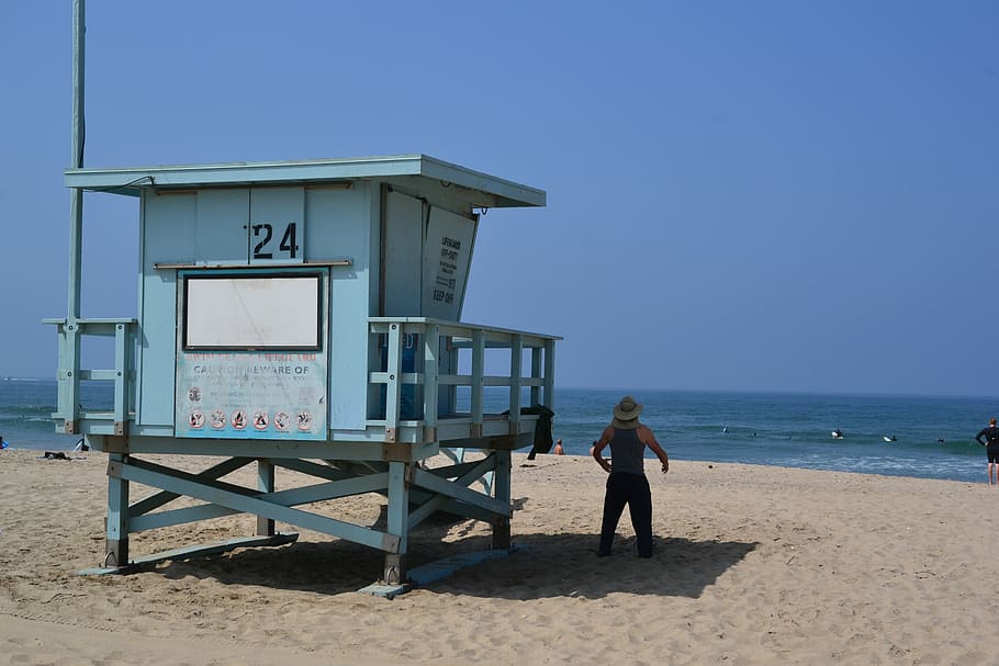 beach, sun, summer, sea, water, beach house, usa, beach hut HD wallpaper