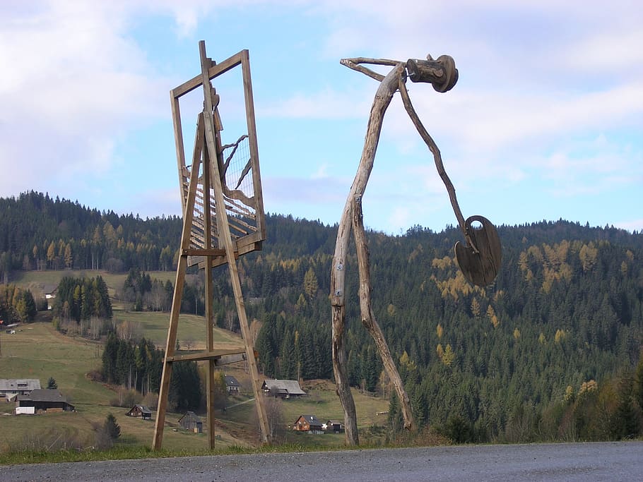 art, austria, soboth, forest, travel, european, culture, sculpture HD wallpaper